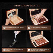Load image into Gallery viewer, Cigar Humidor- Rose wood box with Hygrometer
