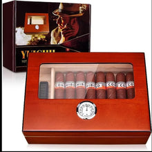 Load image into Gallery viewer, Cigar Humidor- Rose wood box with Hygrometer
