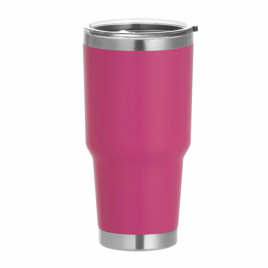 30oz Tumbler Stainless Steel Tumbler Cup with Lid - Magenta