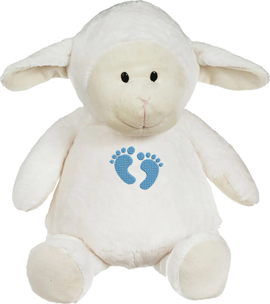 Embroidery Footprint Design Animal- Blue