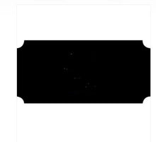 Load image into Gallery viewer, 2.5&quot;x1&quot; Notched Plate, Black Engraves Gold
