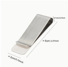 Load image into Gallery viewer, Thin Money Clip- Stainless steel
