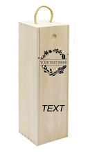 Load image into Gallery viewer, Monogram Wooden Wine Box

