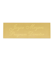 Load image into Gallery viewer, Brass Plate 3&quot; x 1&quot; for trophy engravable for trophies in Canada
