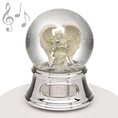 Musical Water Globe - Angel Which you can buy online from the website of Engraving Reimagined, Buy customized gifts and engraving items from Engraving Reimagined in Canada and USA.