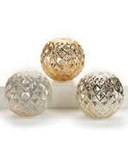 Load image into Gallery viewer, gold glass orb

