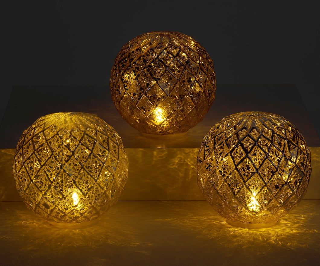 gold glass orb