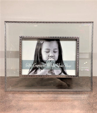 Glass Frame with Silver trim -4x6