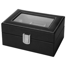 Load image into Gallery viewer, black jewelry box watch box
