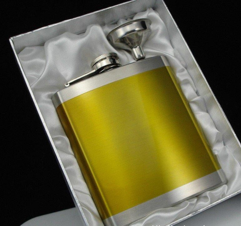 7oz-golden-color-painted-alcohol-stainless wedding gifts in Canada1