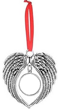 Load image into Gallery viewer, Custom Photo Angel Wings Ornament |  Xmas gifts Canada | Xmas gifts Winnipeg |  Customized gifts online Canada | Engraver in Winnipeg | Engraver in Canada | Customized gifts in Canada | Customized gifts in Winnipeg | Gift shop in Canada | Gift shop in Winnipeg | Engraving items in Canada
