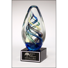 Load image into Gallery viewer, Art Glass Award- Blue
