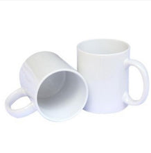 Load image into Gallery viewer, Two white coffeemugs, buy custom photo mugs canada and USA

