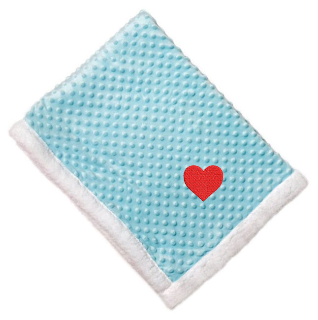 Embroidery I heart Blanket