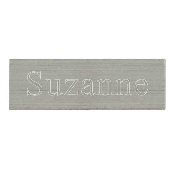 pewter tone name plate engravable in Canada