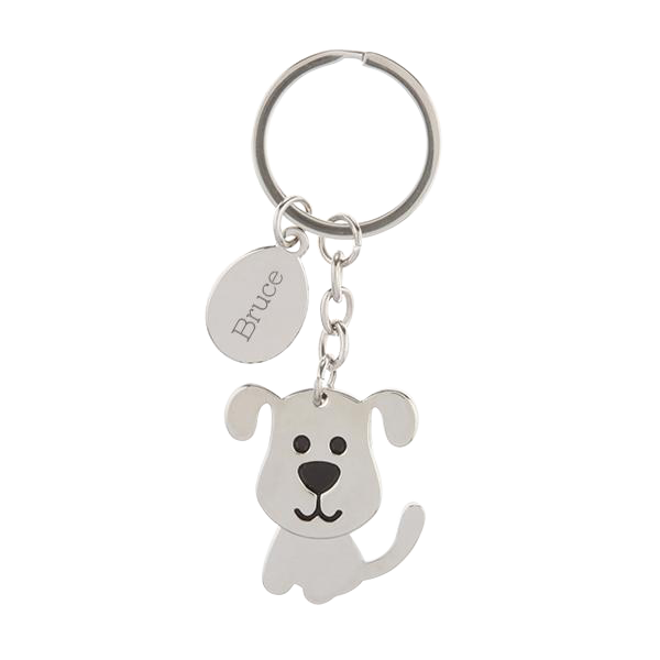 dog key chain moving head