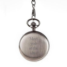 Load image into Gallery viewer, Gunmetal Pocket Watch Skeleton Mechanism - Rose Gold

