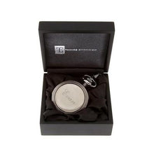 Load image into Gallery viewer, Gunmetal Pocket Watch Skeleton Mechanism - Rose Gold father&#39;s day gift
