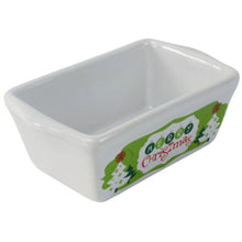 Load image into Gallery viewer, Christmas Theme Rectangle  Ceramic Dish
