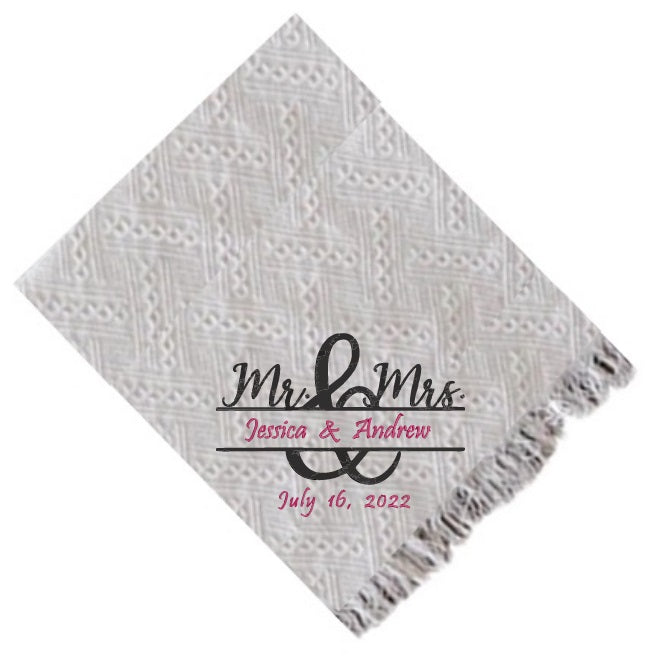 Wedding Mr & Mrs Antique Throw , wedding gifts online, wedding gifts online Canada, wedding gifts online Winnipeg, Buy wedding gifts, buy wedding gifts online in Canada