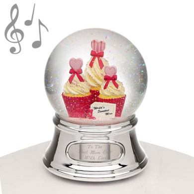 Musical Water Globe - Mom and Cupcakes | Gift store in Canada | Gift store in Winnipeg | Online gift shop in Winnipeg | Xmas gift shop in Canada