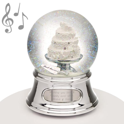 Musical Water Globe - Wedding Cake | Wedding cakes online | Wedding cakes online Canada | Wedding cakes online Winnipeg, | Online musical water globe, water globes online, wedding gifts online Winnipeg | Musical Water Globe - Wedding Cake | Musical water globe wedding cake | Wedding cake water globe | Musical wedding cake decoration | Wedding cake figurine with water globe | Musical water globe centerpiece | Wedding cake musical decoration