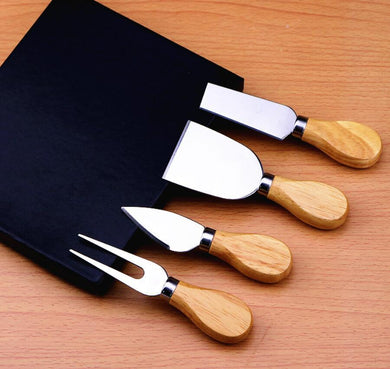oak handle cheese set