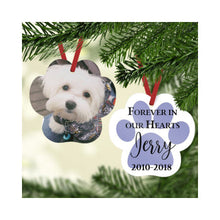 Load image into Gallery viewer, Customized Photo Ornament - Paw shape
