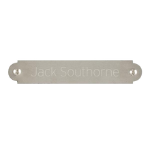 Load image into Gallery viewer, Pewtertone Plate with False Screw 3 1/2&quot; x 5/8&quot;
