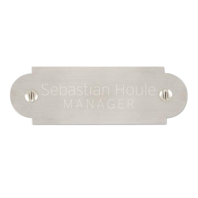 Pewtertone Plate with False Screw 3 1/8