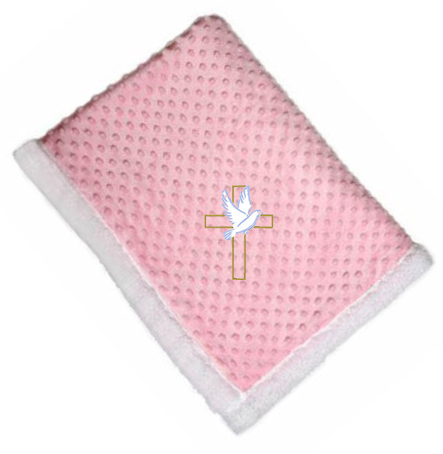 Embroidery Dove and Cross Blanket | Embroidery blankets online in Canada | Embroidery blankets online Winnipeg | blankets online in Canada | Buy blankets online | Buy online blankets
