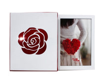 Load image into Gallery viewer, Red Rose Detail wedding photo frame and Album | Wedding albums online | Wedding album gifts | Photo albums online | Gift store in Canada | Gift store in Winnipeg
