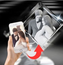 Load image into Gallery viewer, 3 D Diamond Cut Corner Photo Cube - Photo Cube - Diamond Cut Photo Cube - Buy Photo cubes online from Engraving Reimagined in Canada and USA.
