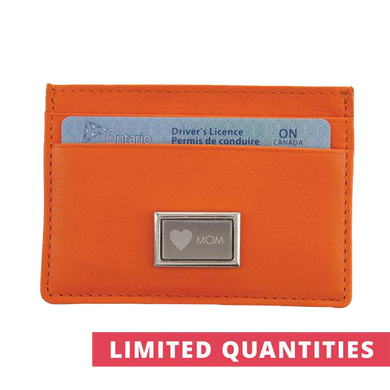 Slim Credit Card Wallet - Mandarin