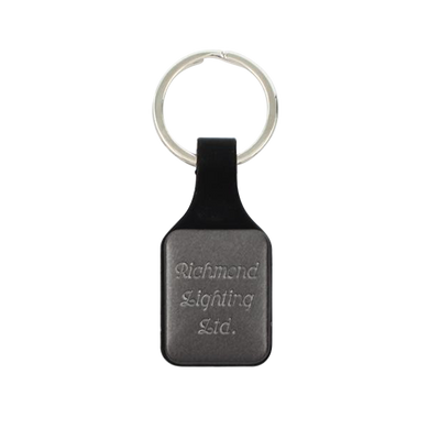 Square Keychain - Black on Black