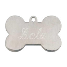 Load image into Gallery viewer, Stainless Steel Bone Pet Tag
