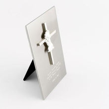 Load image into Gallery viewer, Stainless Steel Cross Plaque - Girl engravable
