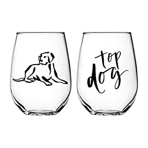 Top Dog Stemless Wine Glass