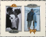4x6 Twin Wedding/50th Anniversary Photo Frame