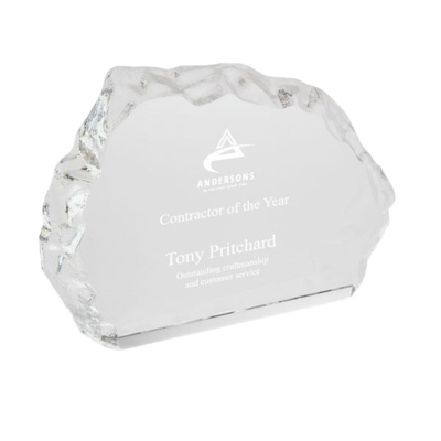 Wide Iceberg Glass Award