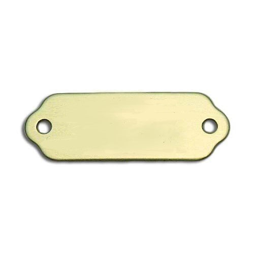 Aluminum Rectangle Rivet Tag- Gold