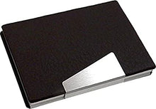 Load image into Gallery viewer, Black Leather Business Card Case
