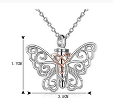 Load image into Gallery viewer, Butterfly Ash Pendant \ Butterfly pendants online | Butterfly pendants online Canada | Pendants online Canada | Buy pendants online in Canada
