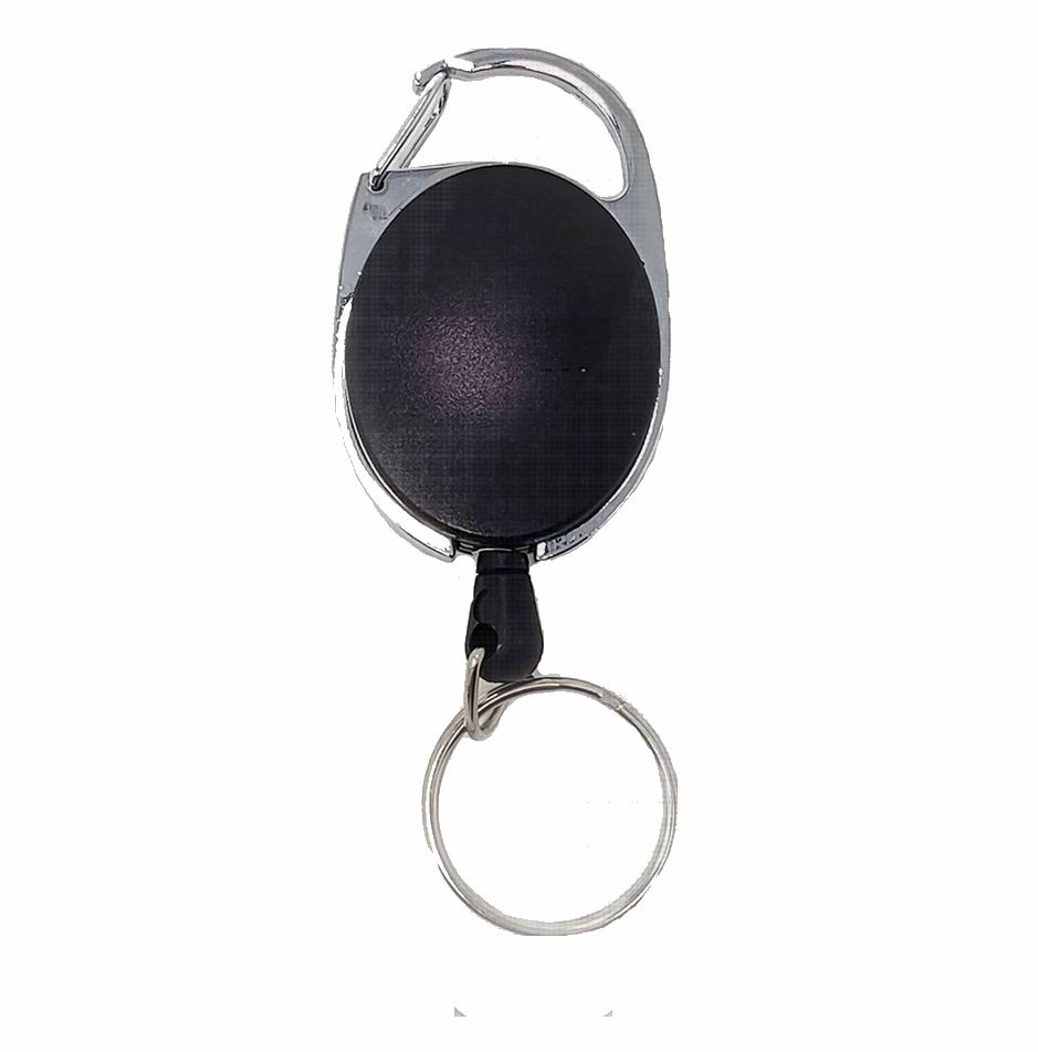 Black Retractable Carabiner – Belt Clip Key
