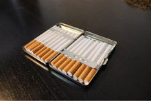 Load image into Gallery viewer, Metal Cigarette Case Silver Plated
