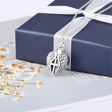 Load image into Gallery viewer, Cross Angel Wing Ash Pendant
