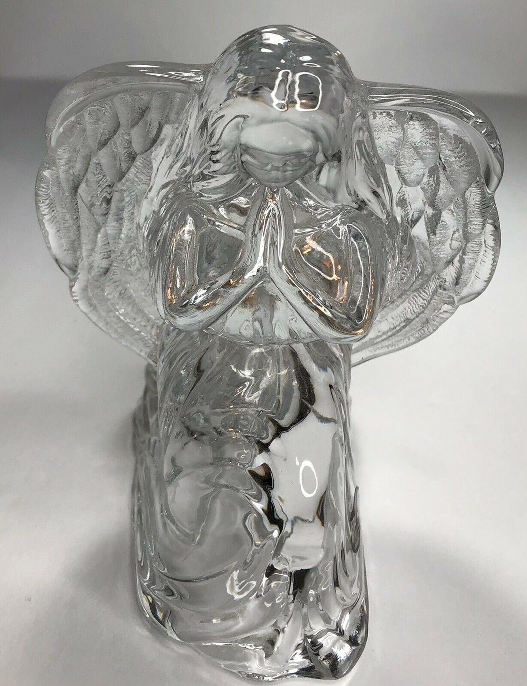 Crystal praying angel votive candle- memorial and religious gifts in canada