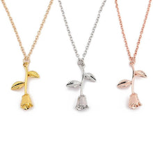Load image into Gallery viewer, Rose pendant ladies jewelry
