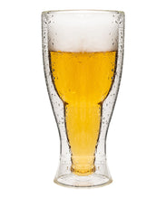 Load image into Gallery viewer, double wall pilsner glass 
