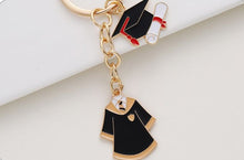 Load image into Gallery viewer, Cap and Gown Keychain
